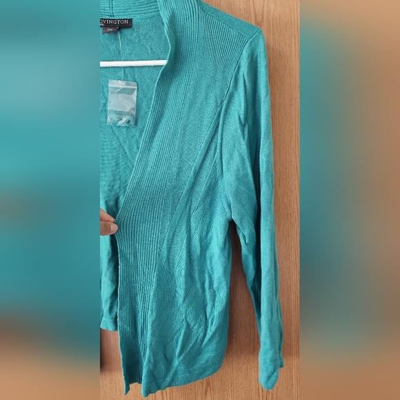 Covington Blue Cardigan Sweater - Picture 3 of 5